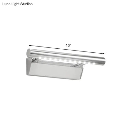 DecorBites™ Modern Metal LED Vanity Light in Chrome with Warm/White Light