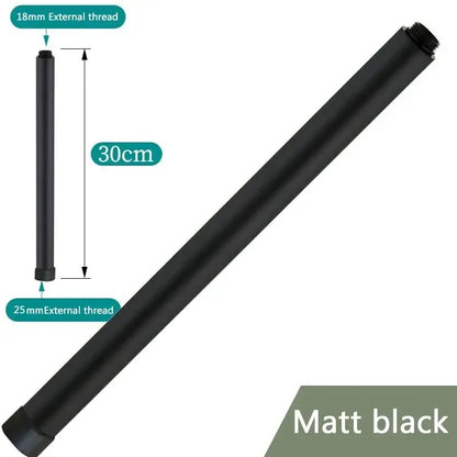 Modern metal shower head extension pipe bathroom accessory