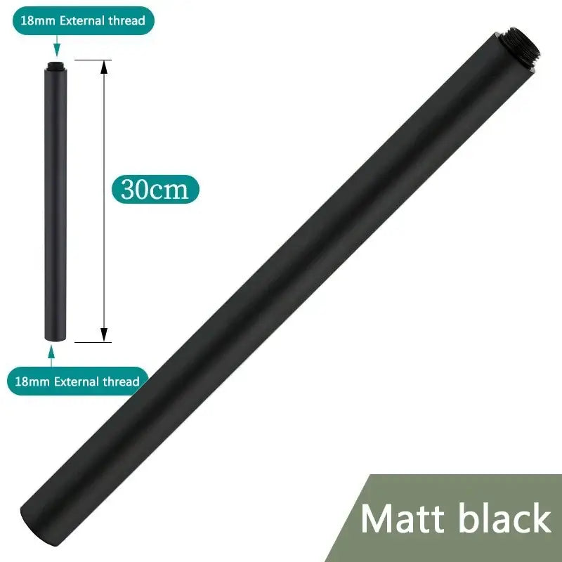 Modern metal shower head extension pipe bathroom accessory