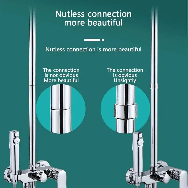 Modern metal shower head extension pipe bathroom accessory