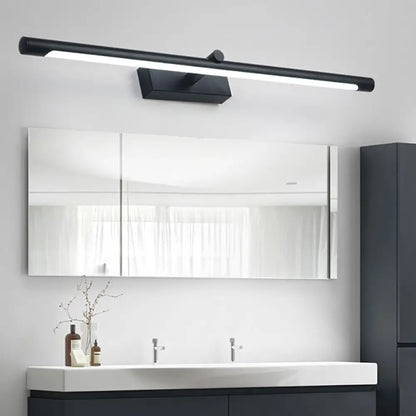 DecorBites™ Modern Metal Vanity Wall Sconce with LED Lighting, White/Black Finish in Various Widths and Light Tones