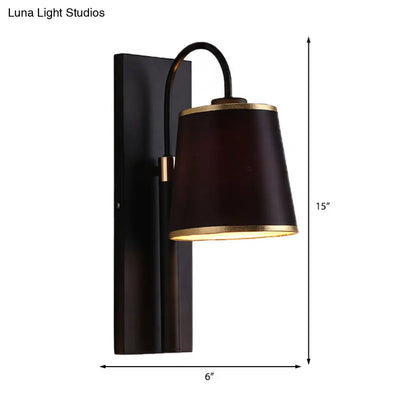 DecorBites™ Modern Metal Wall Lamp with Conical Shade - Wall Mounted Light Fixture for Living Room