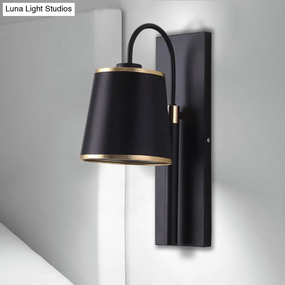 DecorBites™ Modern Metal Wall Lamp with Conical Shade - Wall Mounted Light Fixture for Living Room