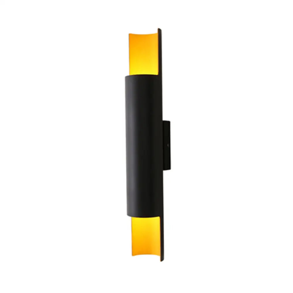 DecorBites™ Modern Metal Wall Mounted Bedside Lamp - Stylish Tubular Black Lighting Ideas