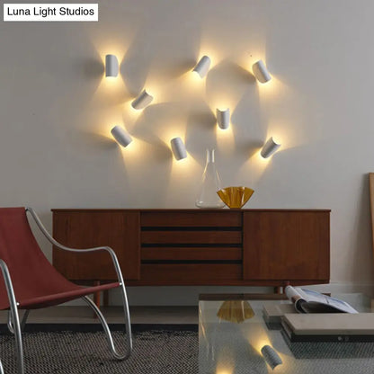 DecorBites™ Modern Metal Wall Sconce Light for Bedroom - Foldable Design, 1-Light, Black/Grey/Silver
