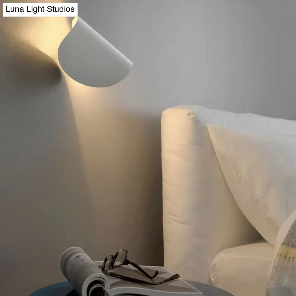 DecorBites™ Modern Metal Wall Sconce Light for Bedroom - Foldable Design, 1-Light, Black/Grey/Silver