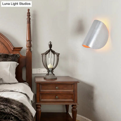 DecorBites™ Modern Metal Wall Sconce Light for Bedroom - Foldable Design, 1-Light, Black/Grey/Silver