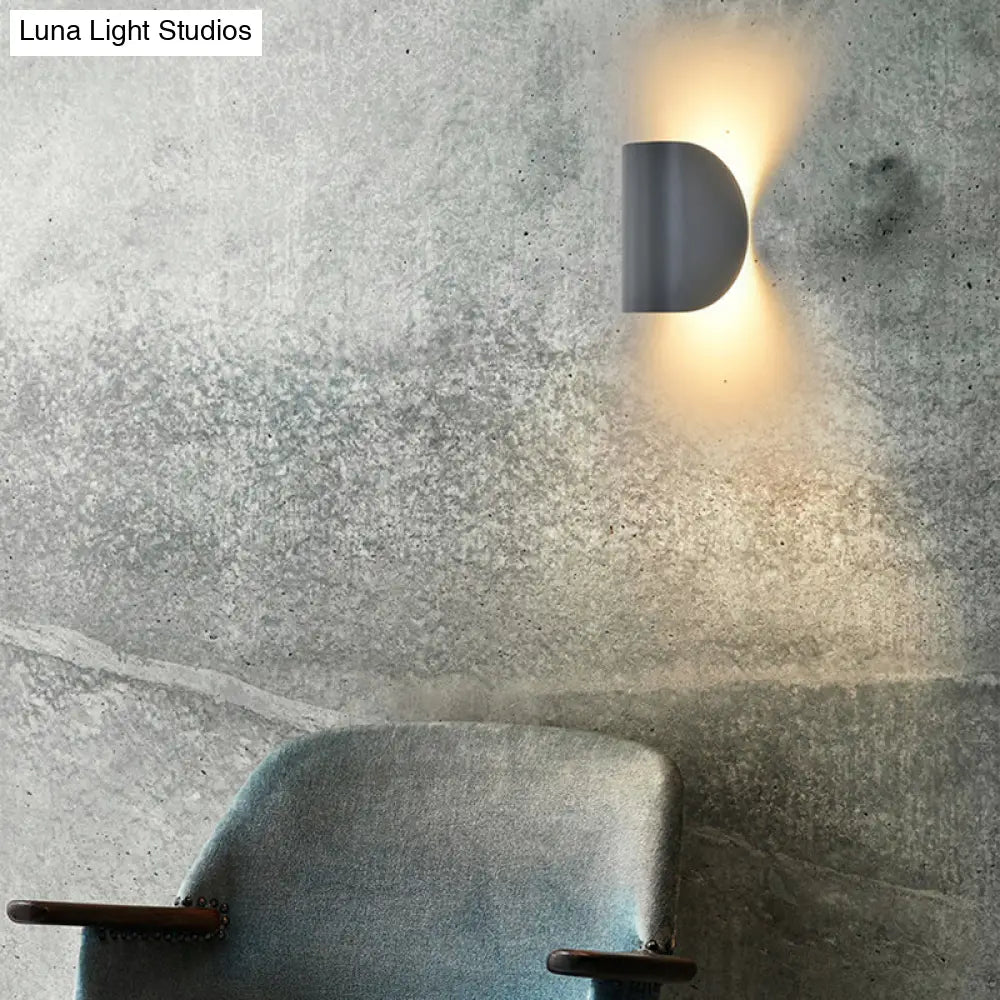 DecorBites™ Modern Metal Wall Sconce Light for Bedroom - Foldable Design, 1-Light, Black/Grey/Silver