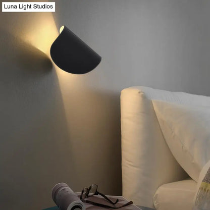 DecorBites™ Modern Metal Wall Sconce Light for Bedroom - Foldable Design, 1-Light, Black/Grey/Silver