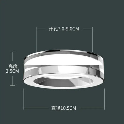 Modern metallic crystal led ceiling spotlight bedroom light fixtures