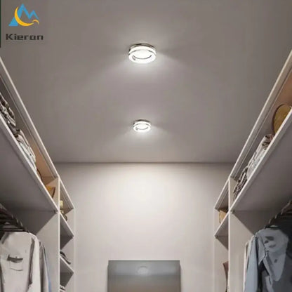 Modern metallic crystal led ceiling spotlight bedroom light fixtures