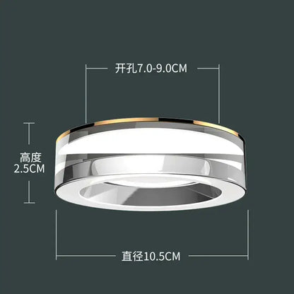 Modern metallic crystal led ceiling spotlight bedroom light fixtures