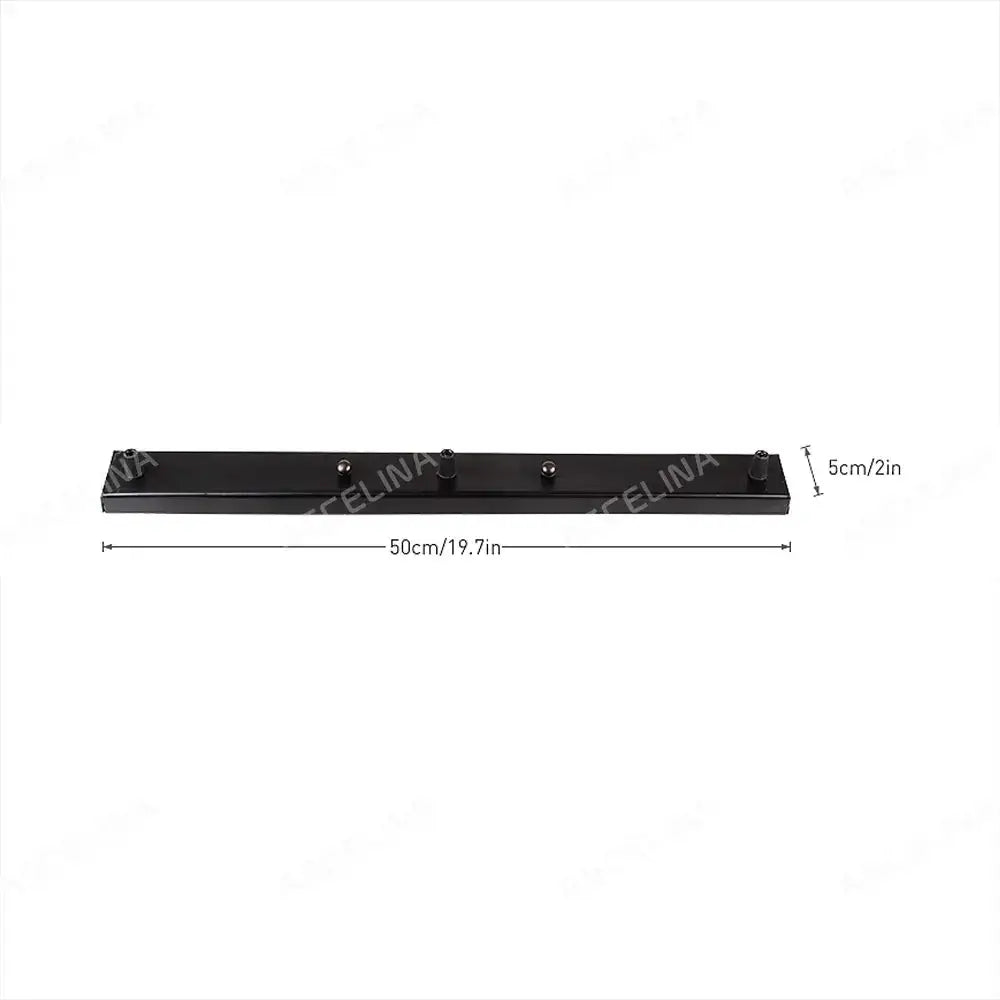 Modern metallic five hook coat rack ceiling plate hallway