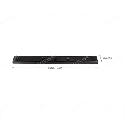 Modern metallic five hook coat rack ceiling plate hallway