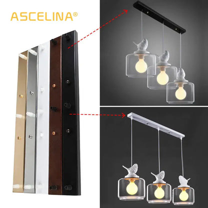 Modern metallic five hook coat rack ceiling plate hallway
