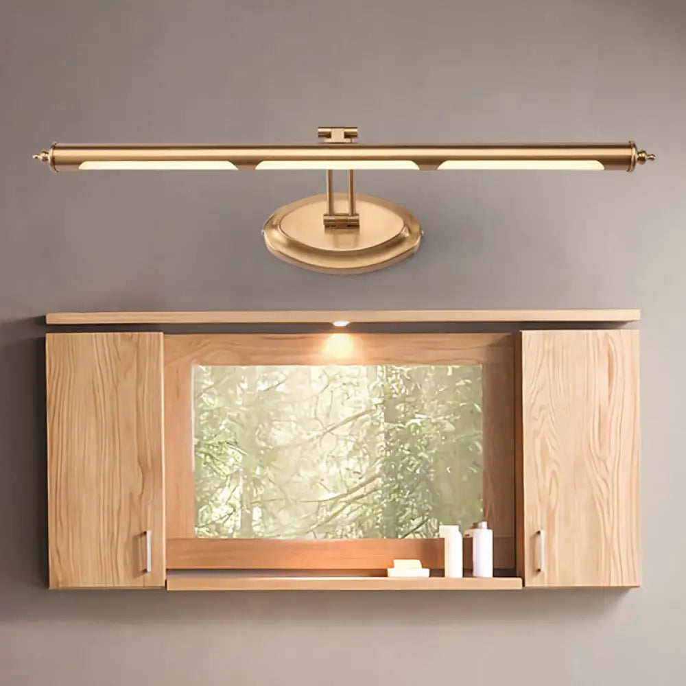 DecorBites™ Modern Metallic LED Vanity Mirror Light for Bathroom - Gold Sconce Fixture (18"/21.5"/29.5")