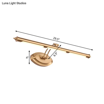 DecorBites™ Modern Metallic LED Vanity Mirror Light for Bathroom - Gold Sconce Fixture (18"/21.5"/29.5")