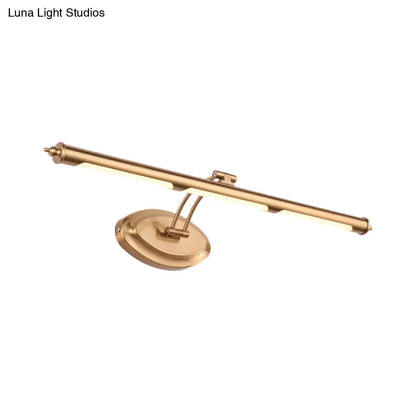 DecorBites™ Modern Metallic LED Vanity Mirror Light for Bathroom - Gold Sconce Fixture (18"/21.5"/29.5")