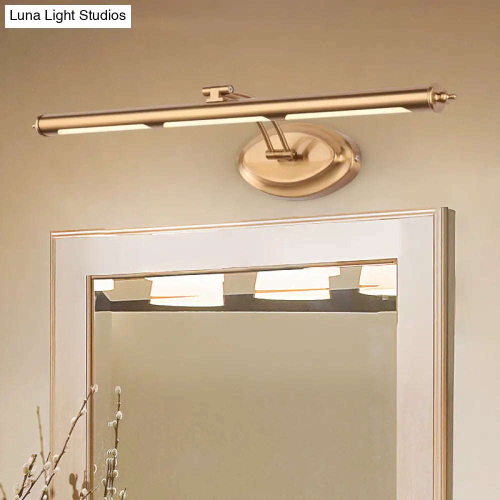 DecorBites™ Modern Metallic LED Vanity Mirror Light for Bathroom - Gold Sconce Fixture (18"/21.5"/29.5")