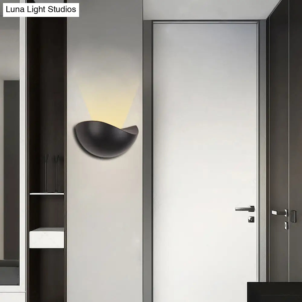 DecorBites™ Modern Metallic Wall Washer Light - LED Black/White Wall Sconce for Bedside with Warm/White Lighting