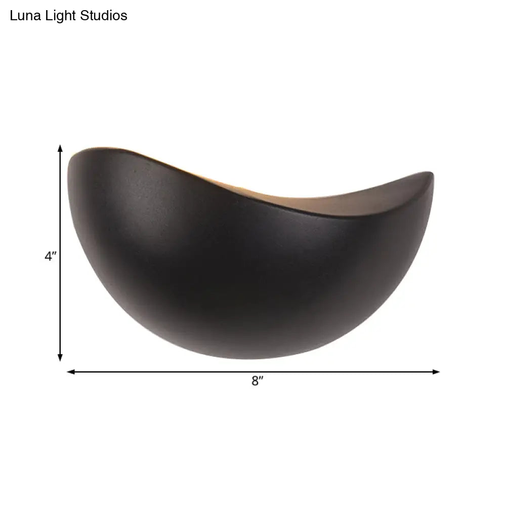 DecorBites™ Modern Metallic Wall Washer Light - LED Black/White Wall Sconce for Bedside with Warm/White Lighting