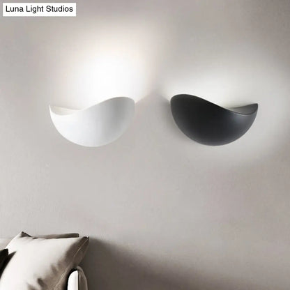 DecorBites™ Modern Metallic Wall Washer Light - LED Black/White Wall Sconce for Bedside with Warm/White Lighting