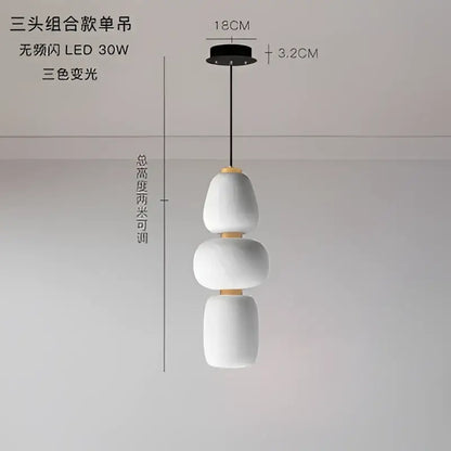 Modern milky white glass ball pendant light for dining room