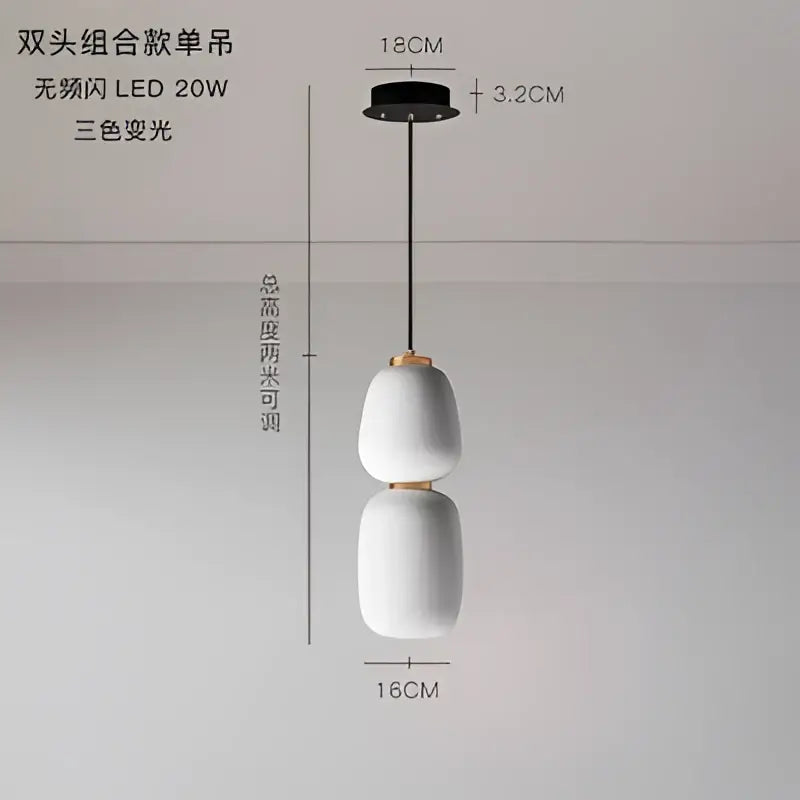 Modern milky white glass ball pendant light for dining room