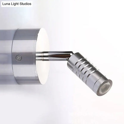 DecorBites™ Modern Mini Tubed LED Wall Lamp- Bathroom Chrome Sconce Light Fixture in Warm/White Lighting
