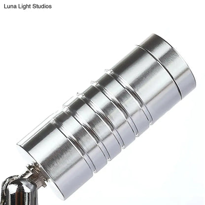 DecorBites™ Modern Mini Tubed LED Wall Lamp- Bathroom Chrome Sconce Light Fixture in Warm/White Lighting