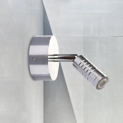 DecorBites™ Modern Mini Tubed LED Wall Lamp- Bathroom Chrome Sconce Light Fixture in Warm/White Lighting