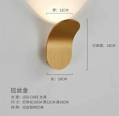 Modern minimalist adjustable led wall light for bedroom