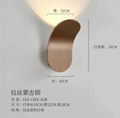 Modern minimalist adjustable led wall light for bedroom