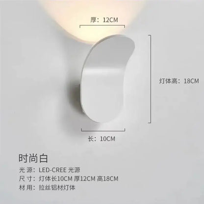 Modern minimalist adjustable led wall light for bedroom