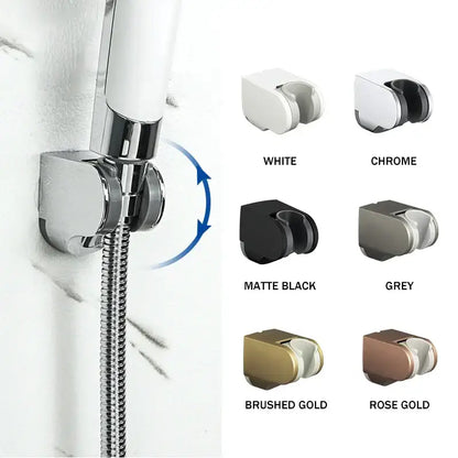 Modern minimalist adjustable shower head holder bathroom wall mount