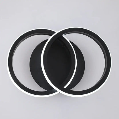 Modern minimalist black acrylic led ceiling lamp bedroom light