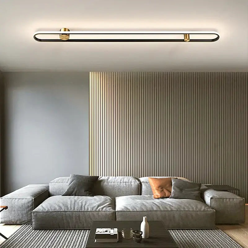 Modern minimalist black acrylic wall lamp for bedroom living room