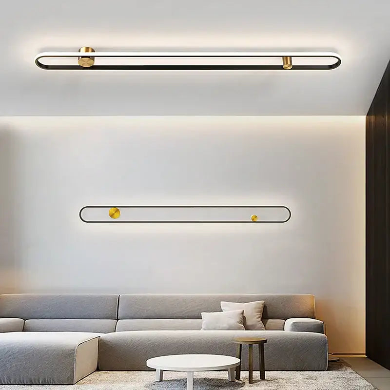 Modern minimalist black acrylic wall lamp for bedroom living room