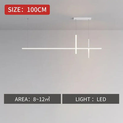Modern minimalist black dimmable led pendant light kitchen strip