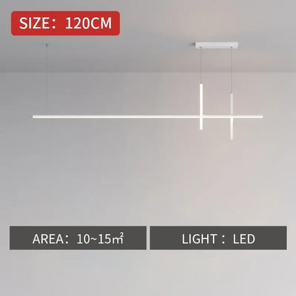 Modern minimalist black dimmable led pendant light kitchen strip