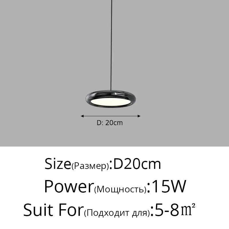 Modern minimalist black finish pendant lights for dining room