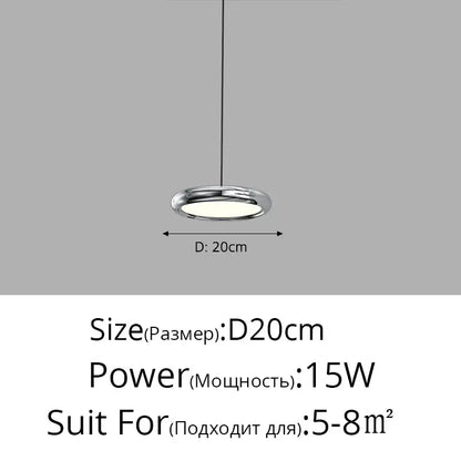 Modern minimalist black finish pendant lights for dining room
