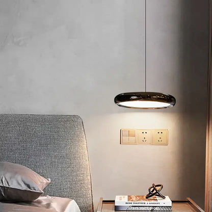 Modern minimalist black finish pendant lights for dining room