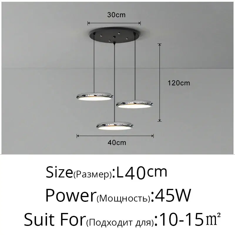Modern minimalist black finish pendant lights for dining room