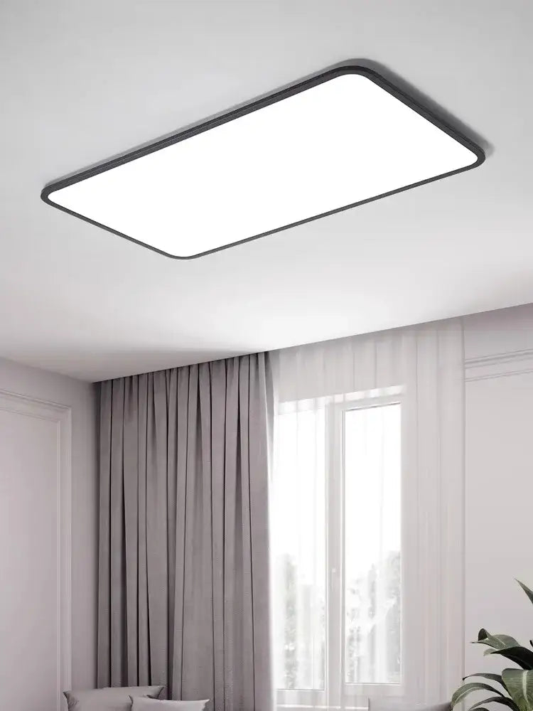 Modern minimalist black led ceiling lamp for living room