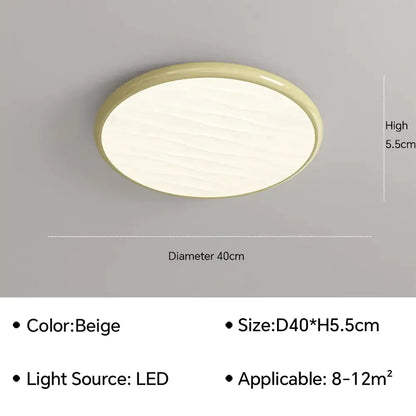 Modern minimalist black led ceiling light for bedroom with remote