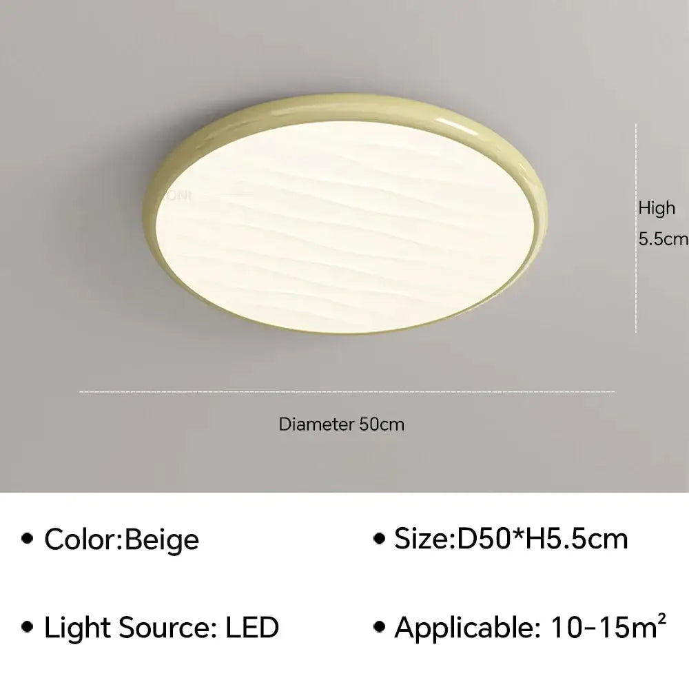 Modern minimalist black led ceiling light for bedroom with remote