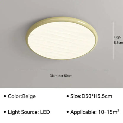 Modern minimalist black led ceiling light for bedroom with remote