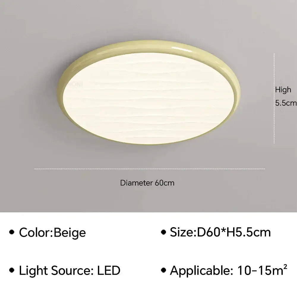 Modern minimalist black led ceiling light for bedroom with remote