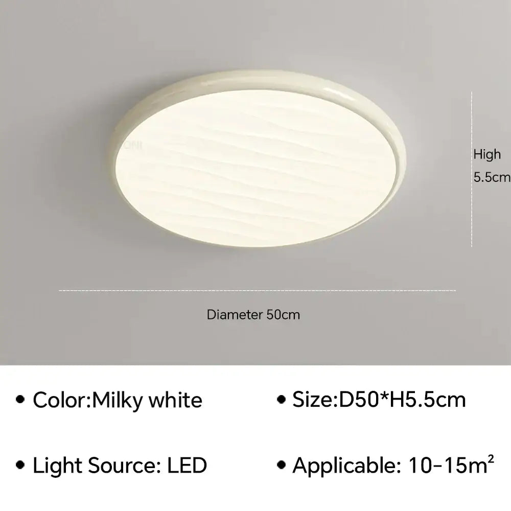 Modern minimalist black led ceiling light for bedroom with remote